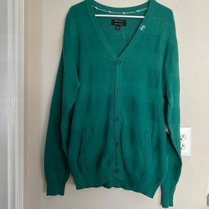 Men’s Lrg sweater size Large - new with tags - button up